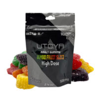 Utoya Delta 8 THC Jumbo Fruit Slice Gummies 100mg 5ct