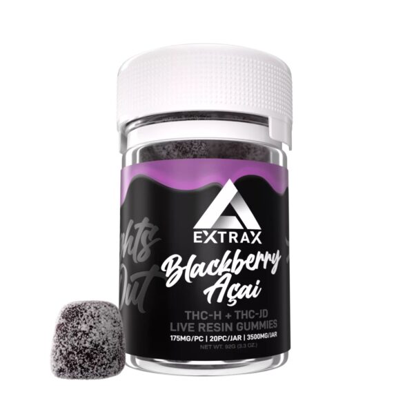 Extrax Lights Out Gummies Blackberry Acai 3500mg 20ct