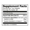 NuLeaf Naturals Full Spectrum CBN Softgels 900mg 60ct Supplement Facts