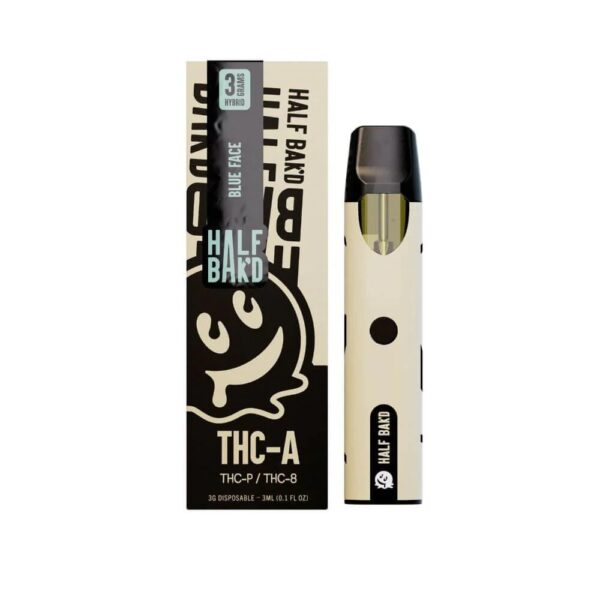 Half Bakd THCA Disposable Blue Face 3g
