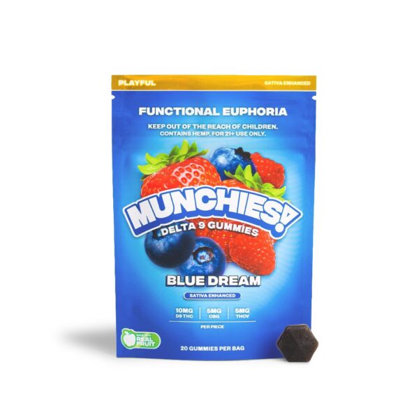 Delta Munchies Delta 9 Gummies Blue Dream 400mg 20ct