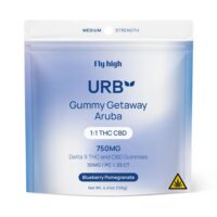 Urb Delta 9 CBD Gummies Blueberry Pomegranate 750mg 25ct