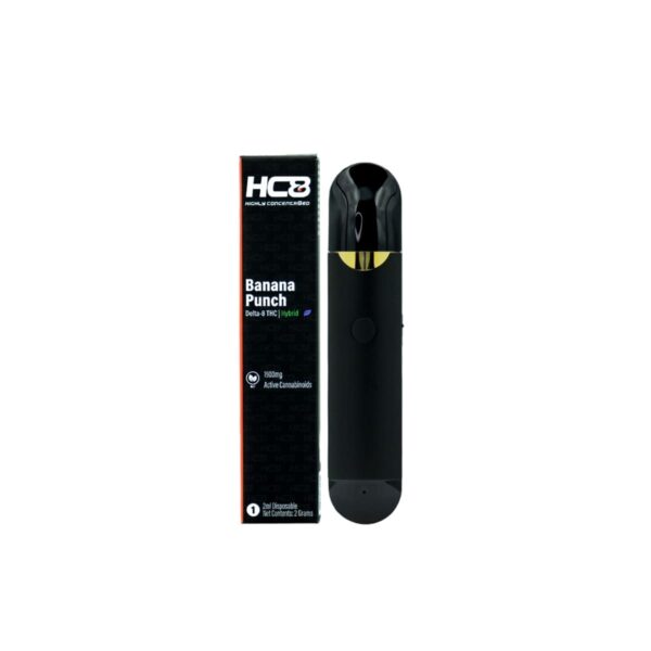 Highly Concentr8ed Delta 8 Disposable Banana Punch 2g
