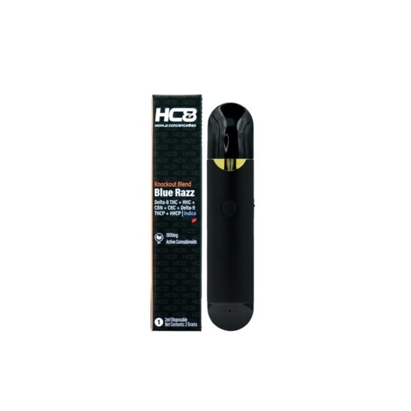 Highly Concentr8ed Knockout Blend Disposable Blue Razz 2g