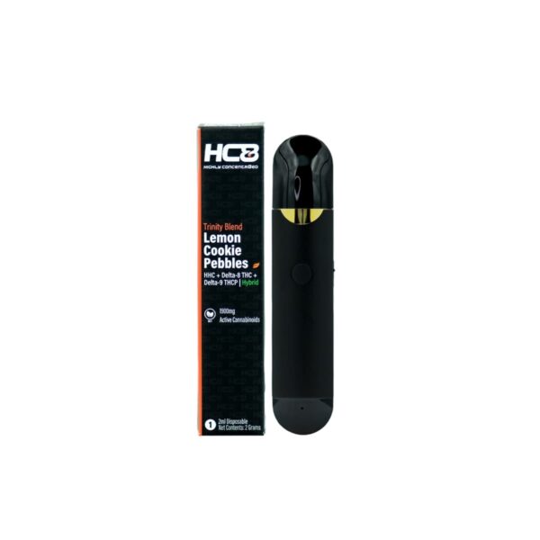 Highly Concentr8ed Trinity Blend Disposable Lemon Cookie Pebbles 2g