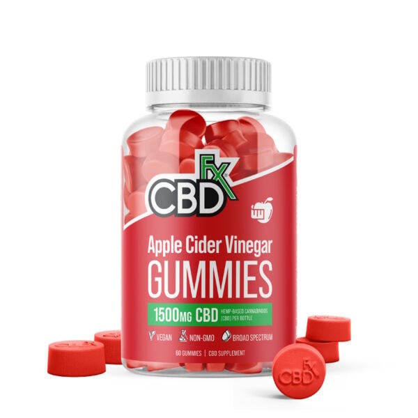 CBDfx CBD Gummies Apple Cider Vinegar 1500mg 60ct