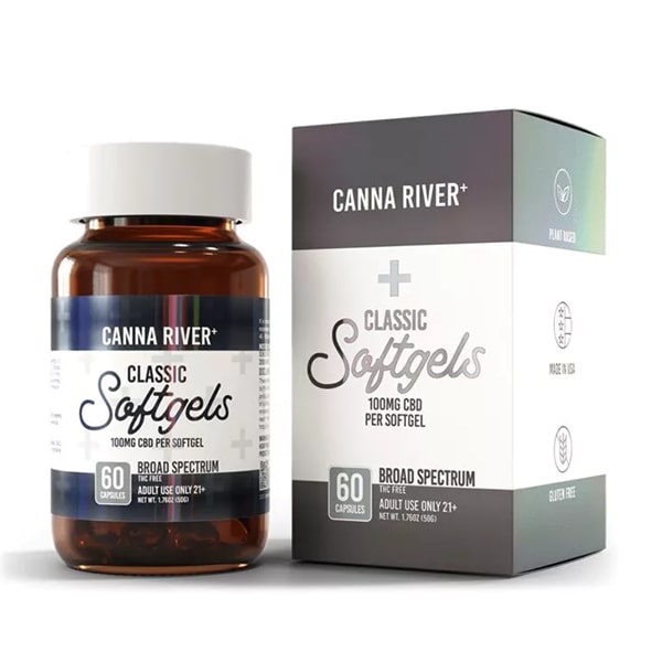 Canna River CBD Classic Broad Spectrum Softgels 6000mg 60ct