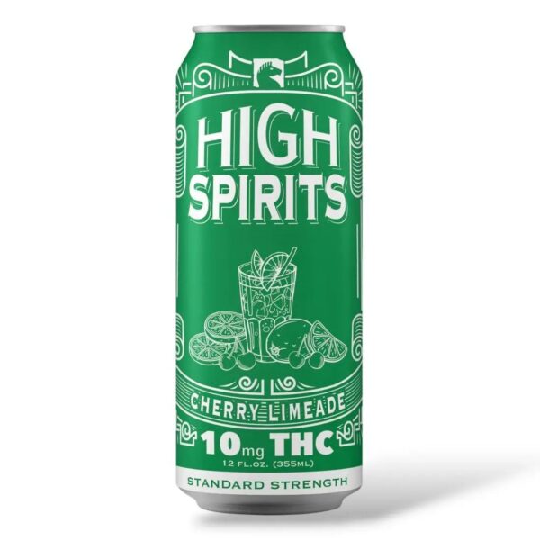 High Spirits THC Seltzer Cherry Limeade 10mg 12oz