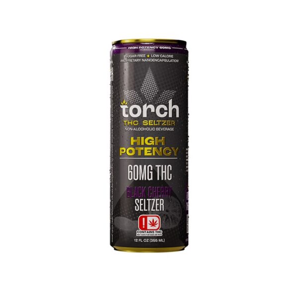 Torch Delta 9 THC High Potency Seltzer 60mg 12oz Black Cherry Lemonade