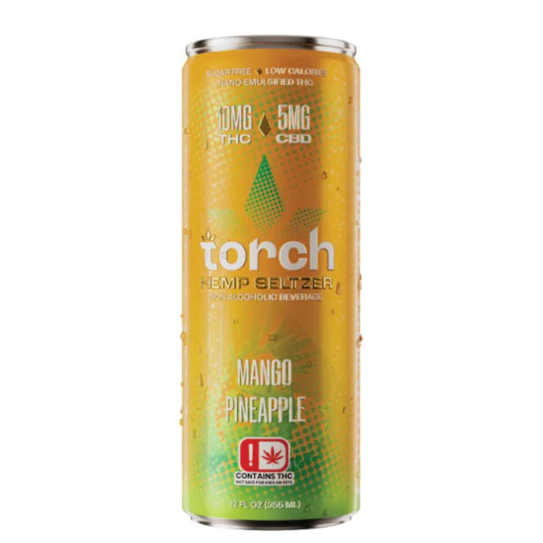 Torch Seltzer 10mg THC + 5mg CBD 12oz Mango Pineapple
