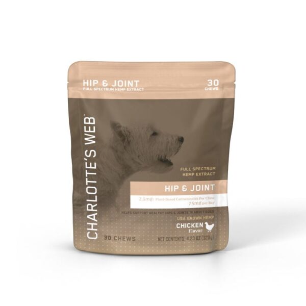 Charlotte's Web CBD Hip & Joint Pet Chews 75mg 30ct